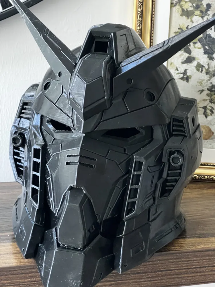 Wearable Gundam-Style Mecha Helmet, photo 4 of 4 - Wearable Gundam-Style Mecha Helmet Props & Cosplay