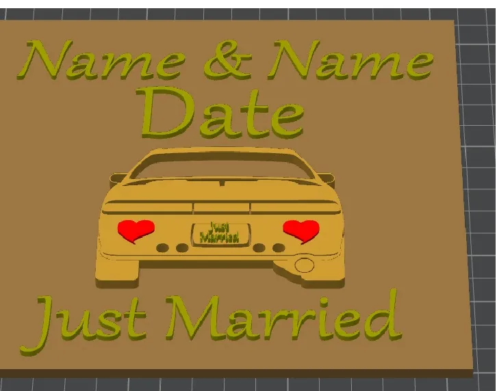 Wedding gift car