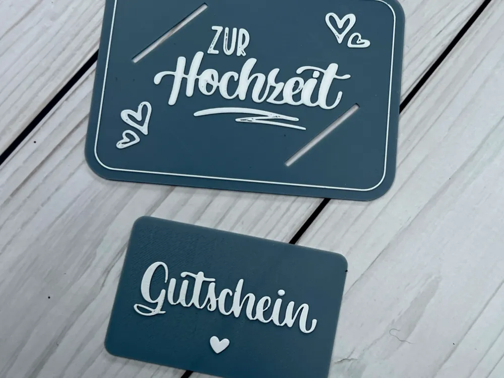 Gutscheinkartenhalter „Zur Hochzeit“, photo 3 of 4 - Gutscheinkartenhalter „Zur Hochzeit“ Household