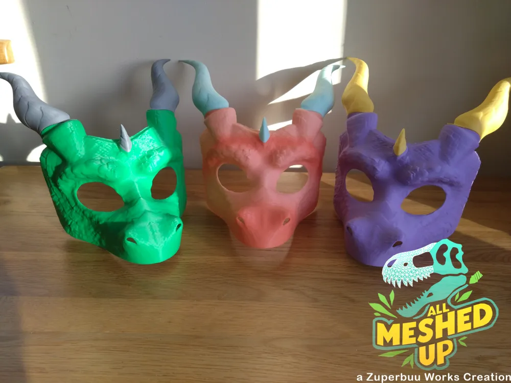 Western Dragon Masquerade Masks