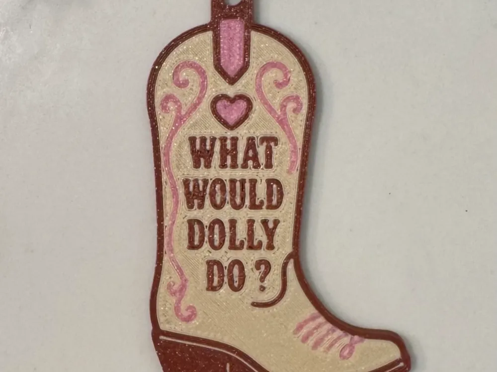 What would Dolly do Keychain, photo 4 of 4 - What would Dolly do Keychain Hobby & DIY