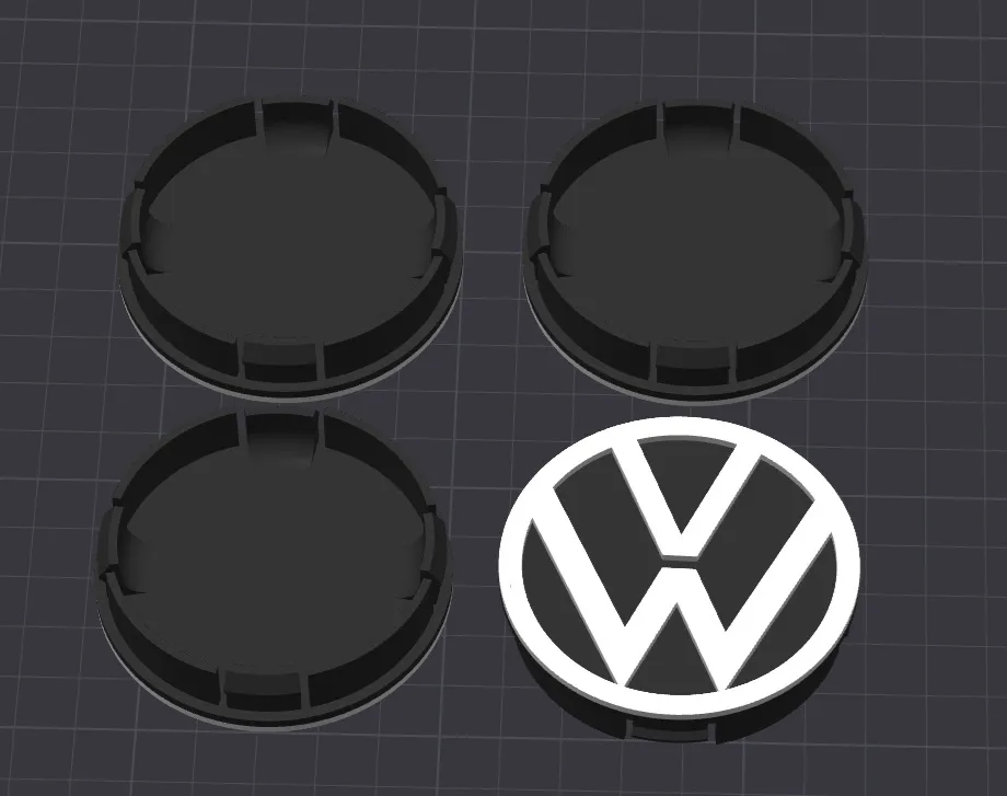 wheel center cap vw 60mm-volkswagen, photo 2 of 4 - Valve Caps & Wheel Accessories, wheelcentercap