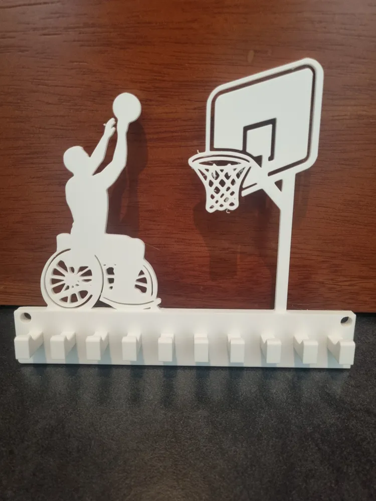 Wheelchair Basketball Medal Holder (MEN / WOMEN), photo 3 of 4 - Wheelchair Basketball Medal Holder (MEN / WOMEN) Sports & Fitness