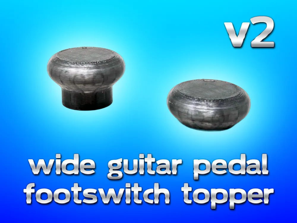 Wide Guitar Pedal Footswitch Topper V2, photo 2 of 4 - Guitar & String Instrument Accessories, guitar pedal topper