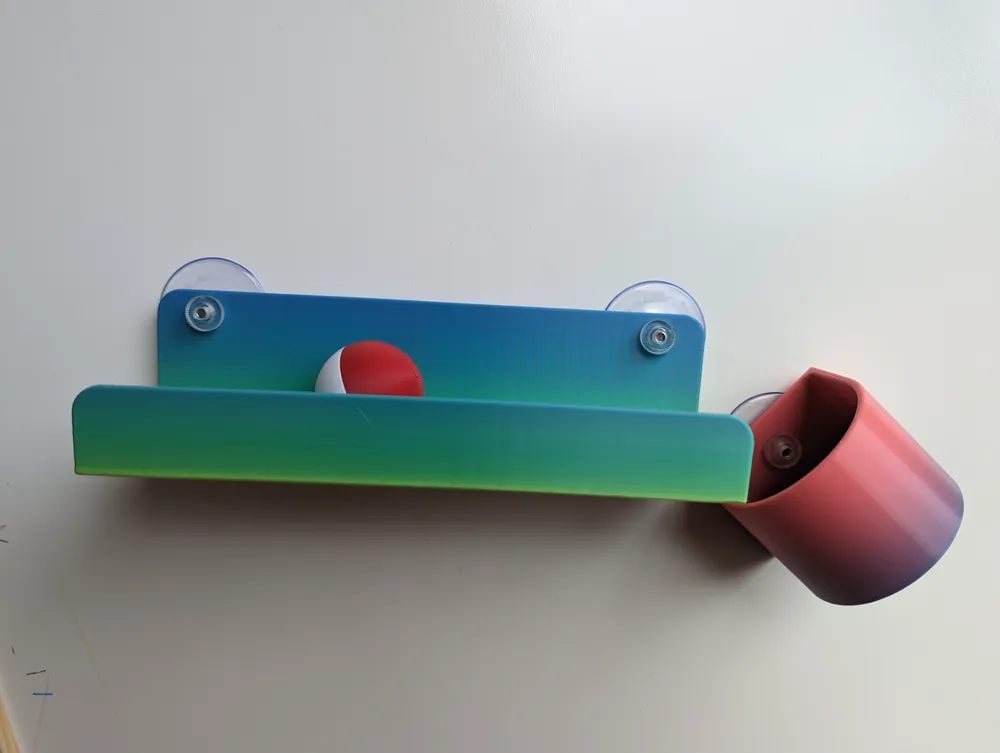 Window-stick pingpong ball track- straight piece, photo 4 of 4 - Window-stick pingpong ball track- straight piece Toys & Games