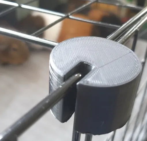 Wire Cube Frame corner for sliding frame in cage