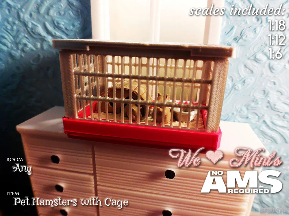 Pet Hamsters with Cage