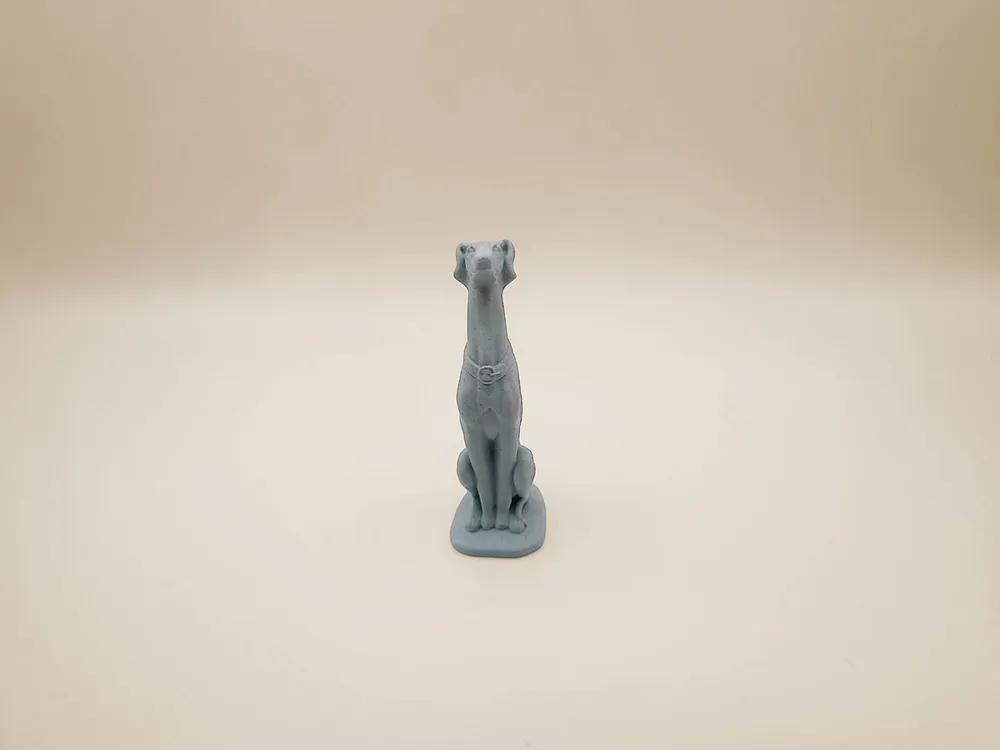 Sculptural Sitting Greyhound Statue, photo 2 of 4 - Sculptural Sitting Greyhound Statue Miniatures
