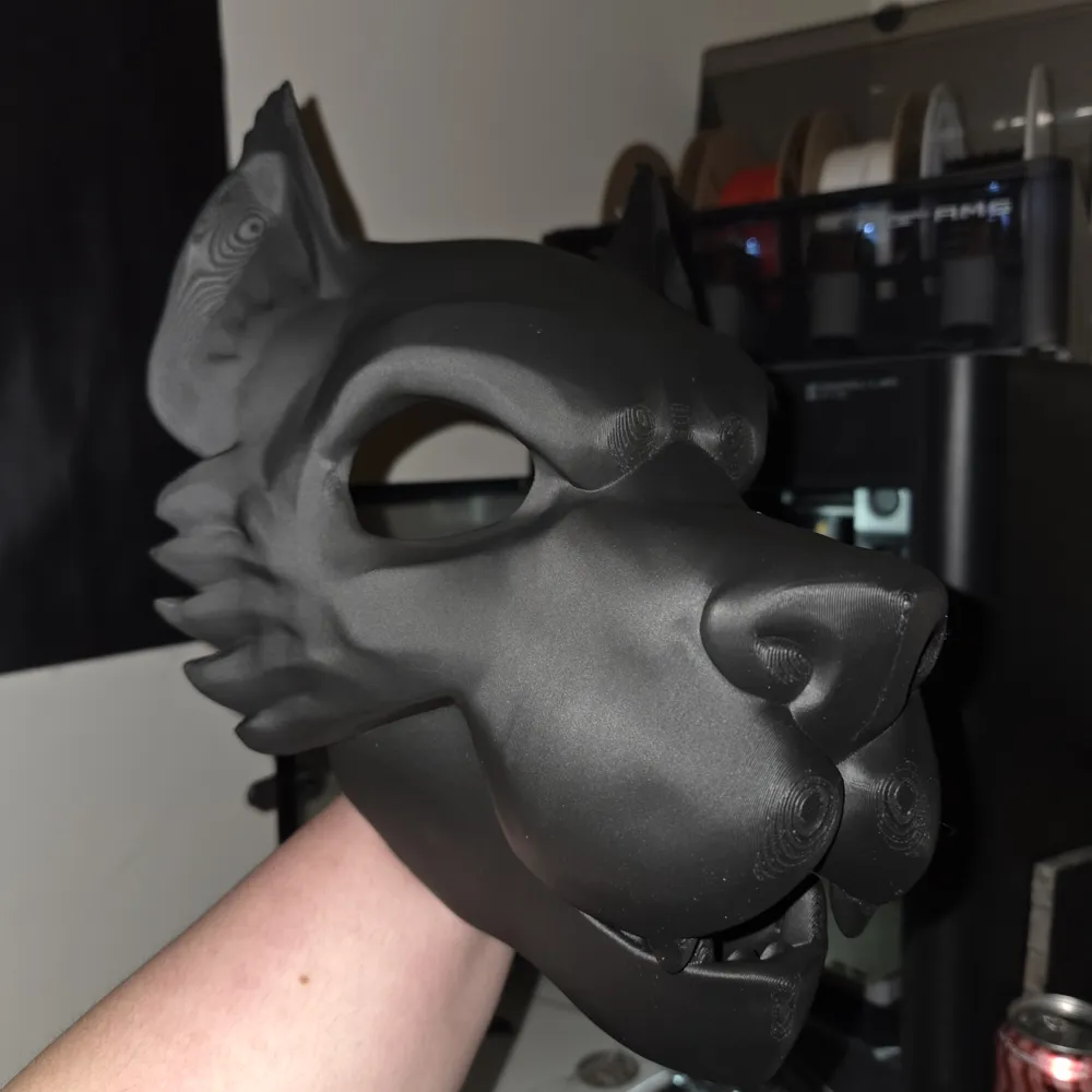 Wolf mask for costumes, cosplay, fursuits and more, photo 3 of 4 - Wolf mask for costumes, cosplay, fursuits and more Props & Cosplay