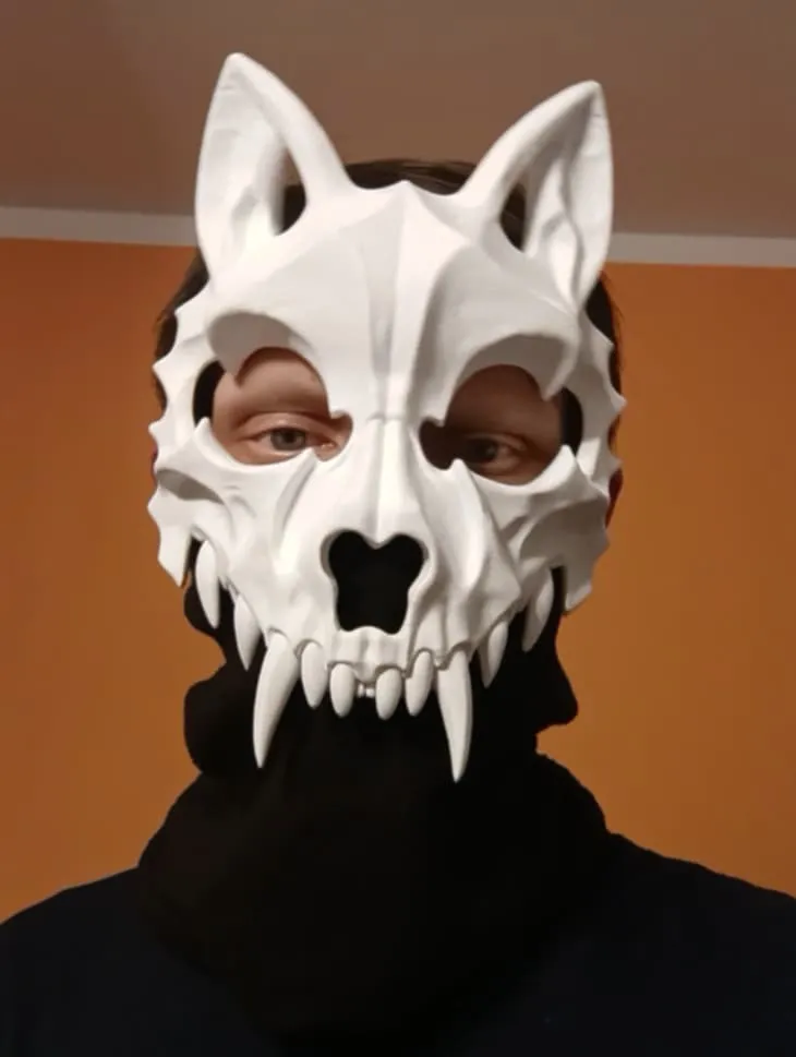 Wolf Skull Mask, photo 3 of 4 - Wolf Skull Mask Props & Cosplay