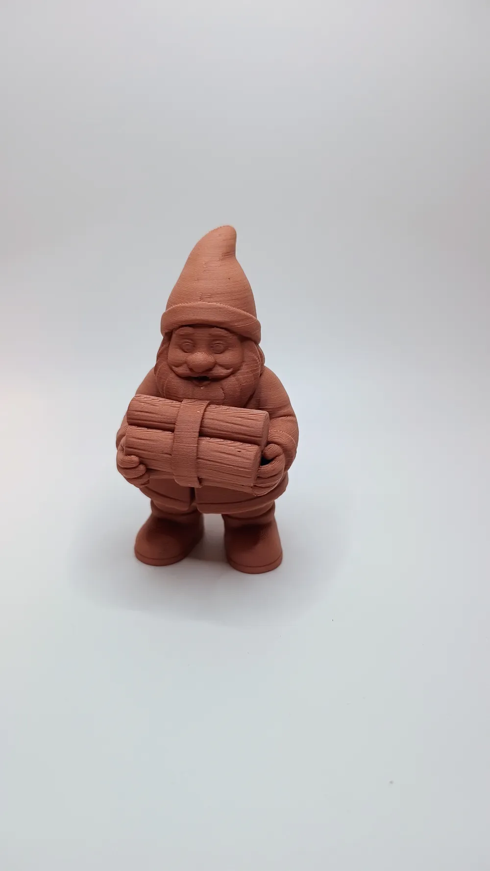 Wood Gnome with Bundle of Firewood, photo 2 of 4 - Wood Gnome with Bundle of Firewood Household