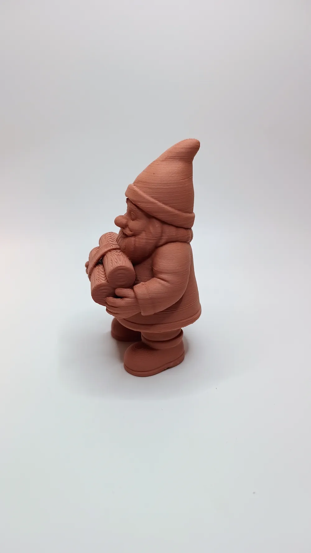 Wood Gnome with Bundle of Firewood, photo 3 of 4 - Wood Gnome with Bundle of Firewood Household