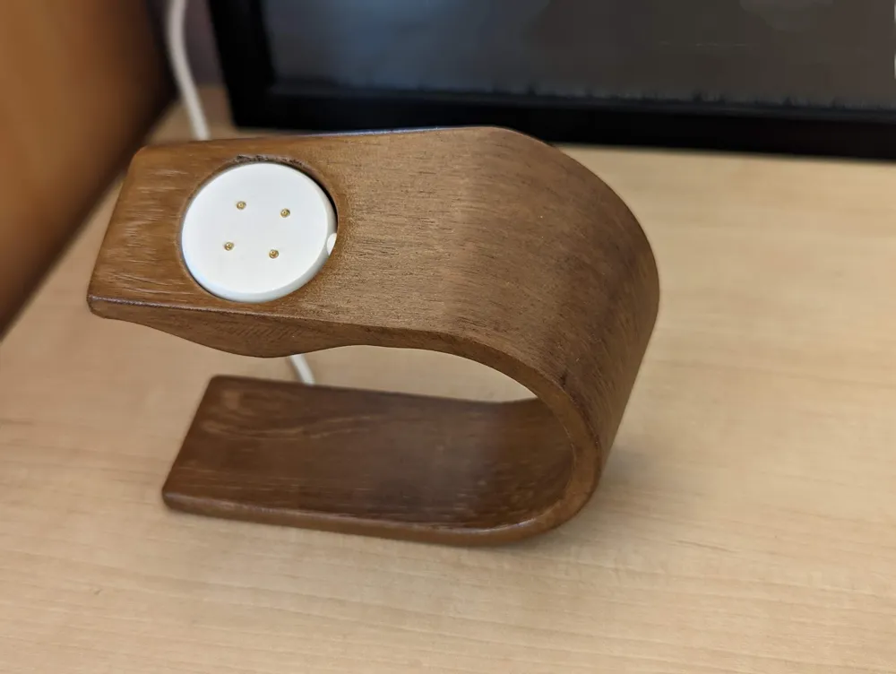Wood Pixel Watch 2 Charger Stand, photo 3 of 4 - Wood Pixel Watch 2 Charger Stand Mobile & Device Accessories