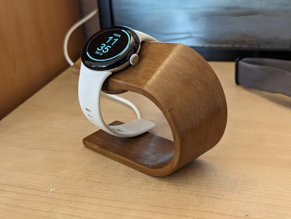 Wood Pixel Watch 2 Charger Stand - Fitbit & Fitness Band Stands, in stock