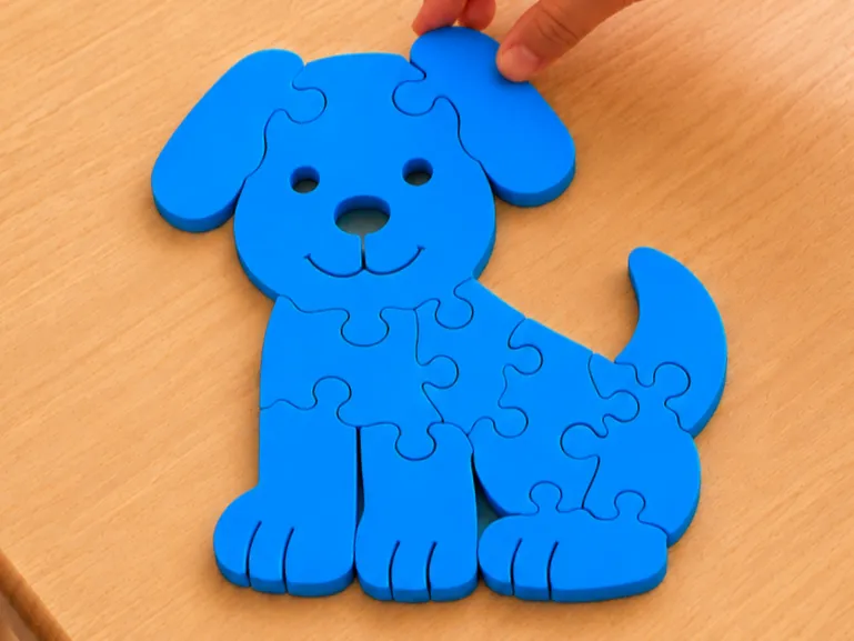 3D Hundepuzzle für Kinder im Holz-Stil - Puzzles & Brain Teasers, in stock