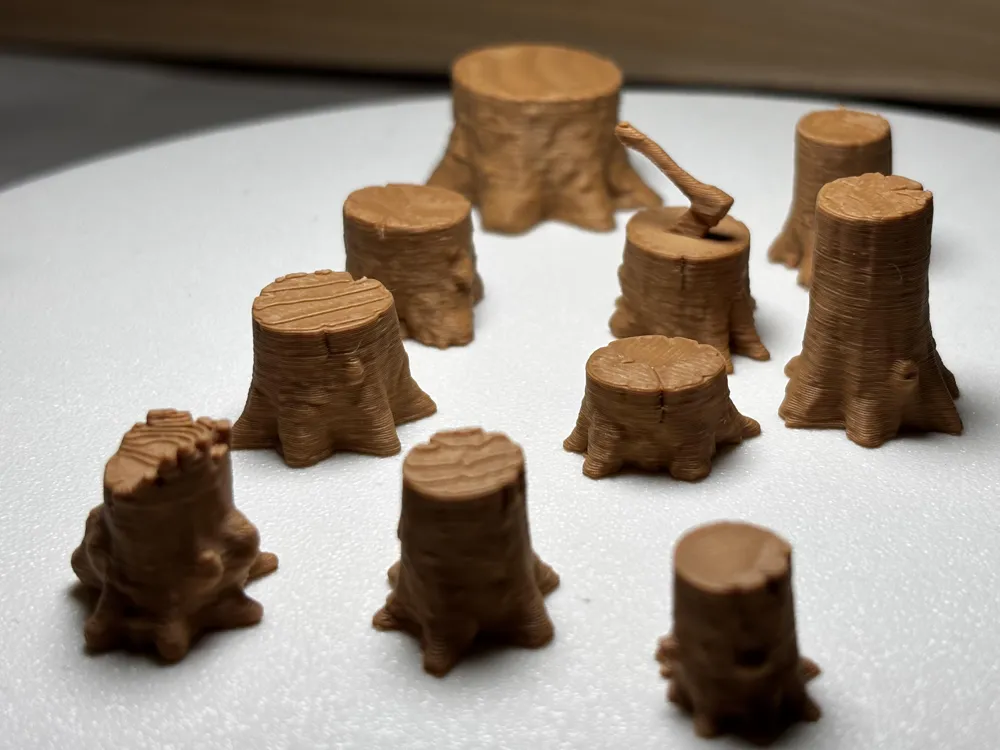 Woodland Stumps, Tabletop Terrain, photo 4 of 4 - Woodland Stumps, Tabletop Terrain Board Games & Tabletop