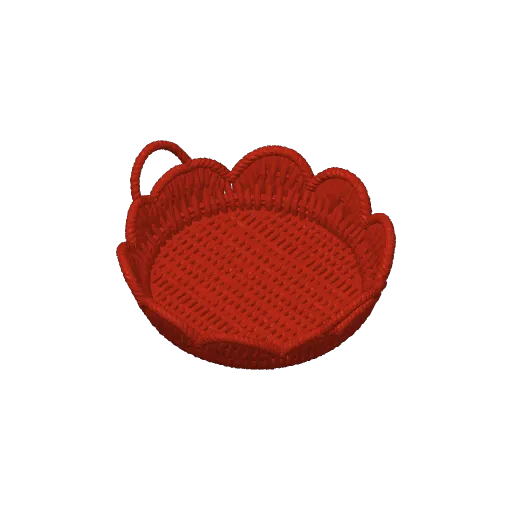 Woven Basket Tray, Rattan Style, photo 4 of 4 - Woven Basket Tray, Rattan Style Storage & Organisation