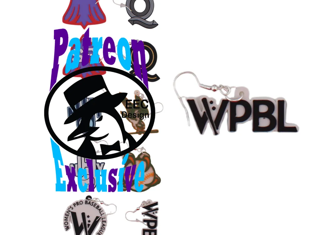 WPBL Baseball League Earrings