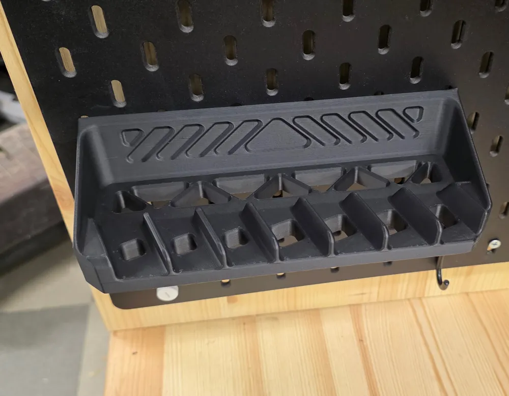 Wrea hex T handle holder for Ikeas Skadis pegboard, photo 3 of 4 - Wrea hex T handle holder for Ikeas Skadis pegboard Tools