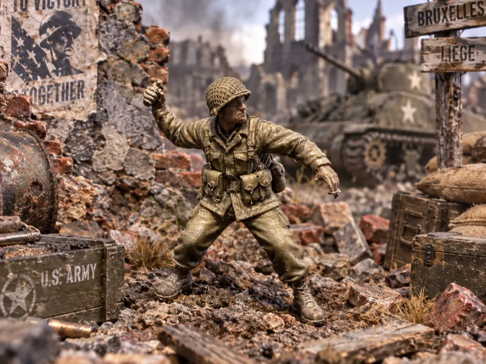 WW2 Soldat mit Granate 1:35, photo 3 of 4 - WW2 Soldat mit Granate 1:35 Models, RC & Drones
