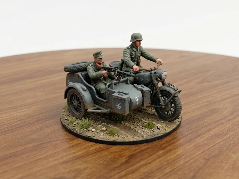 WW2 Tabletop Wargame - German Sidecar BMW R75