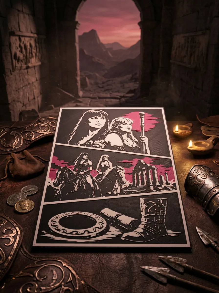 Xena Warrior Princess Storyboard Wall Art, photo 2 of 4 - Xena Warrior Princess Storyboard Wall Art Household