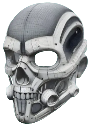 XenoSkull Mask Faceplate, photo 4 of 4 - XenoSkull Mask Faceplate Props & Cosplay