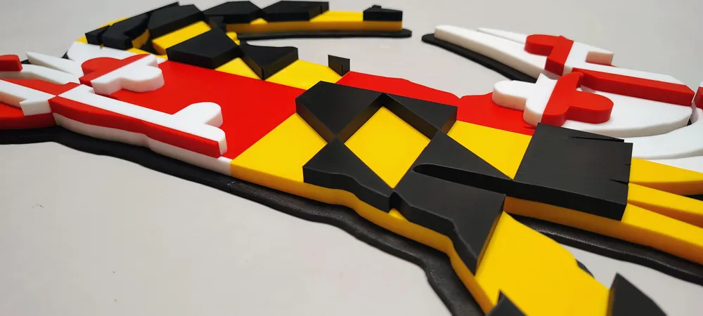 XL Maryland Flag Crab Wall Art and, photo 4 of 4 - XL Maryland Flag Crab Wall Art and Art