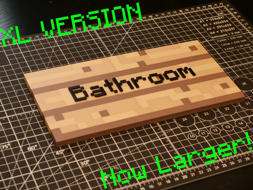 XL Minecraft Sign - Make Your Own