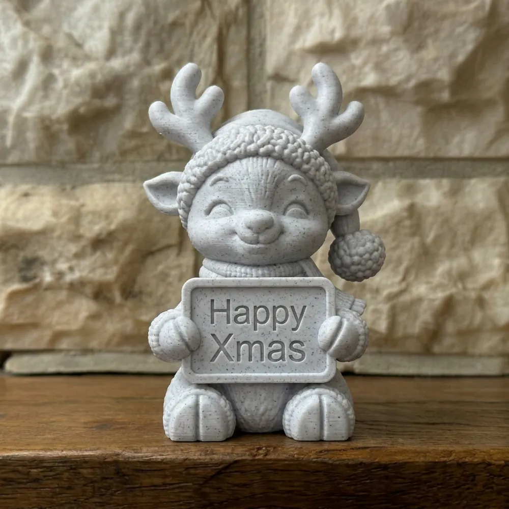 Xmas Reindeer Charming Sign Editable Text, photo 3 of 4 - Xmas Reindeer Charming Sign Editable Text Household