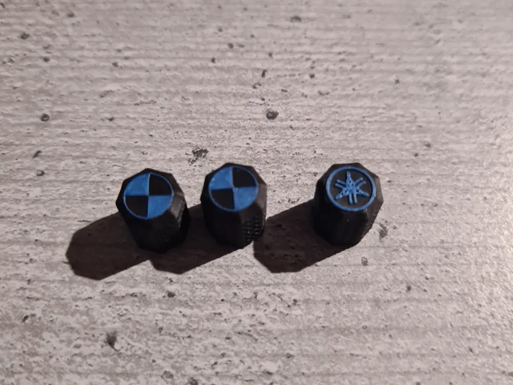 Yamaha and BMW valve caps