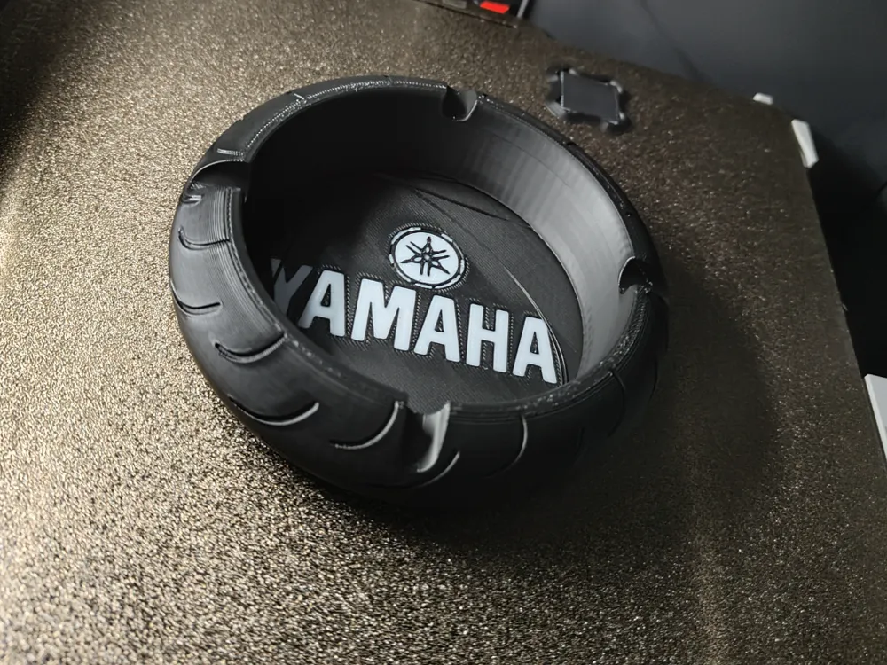 Yamaha motorcycle ashtray