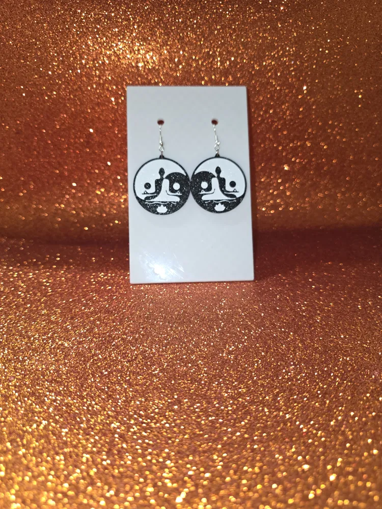 Yin yang yoga earrings, photo 2 of 4 - Yin yang yoga earrings Jewellery & Accessories