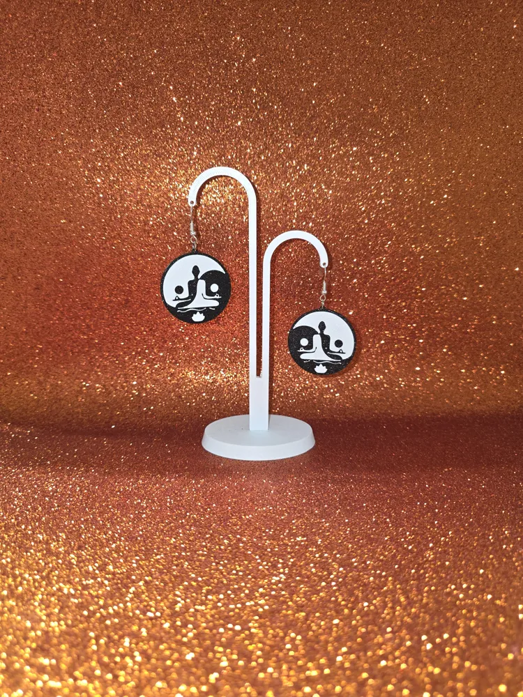 Yin yang yoga earrings, photo 3 of 4 - Yin yang yoga earrings Jewellery & Accessories