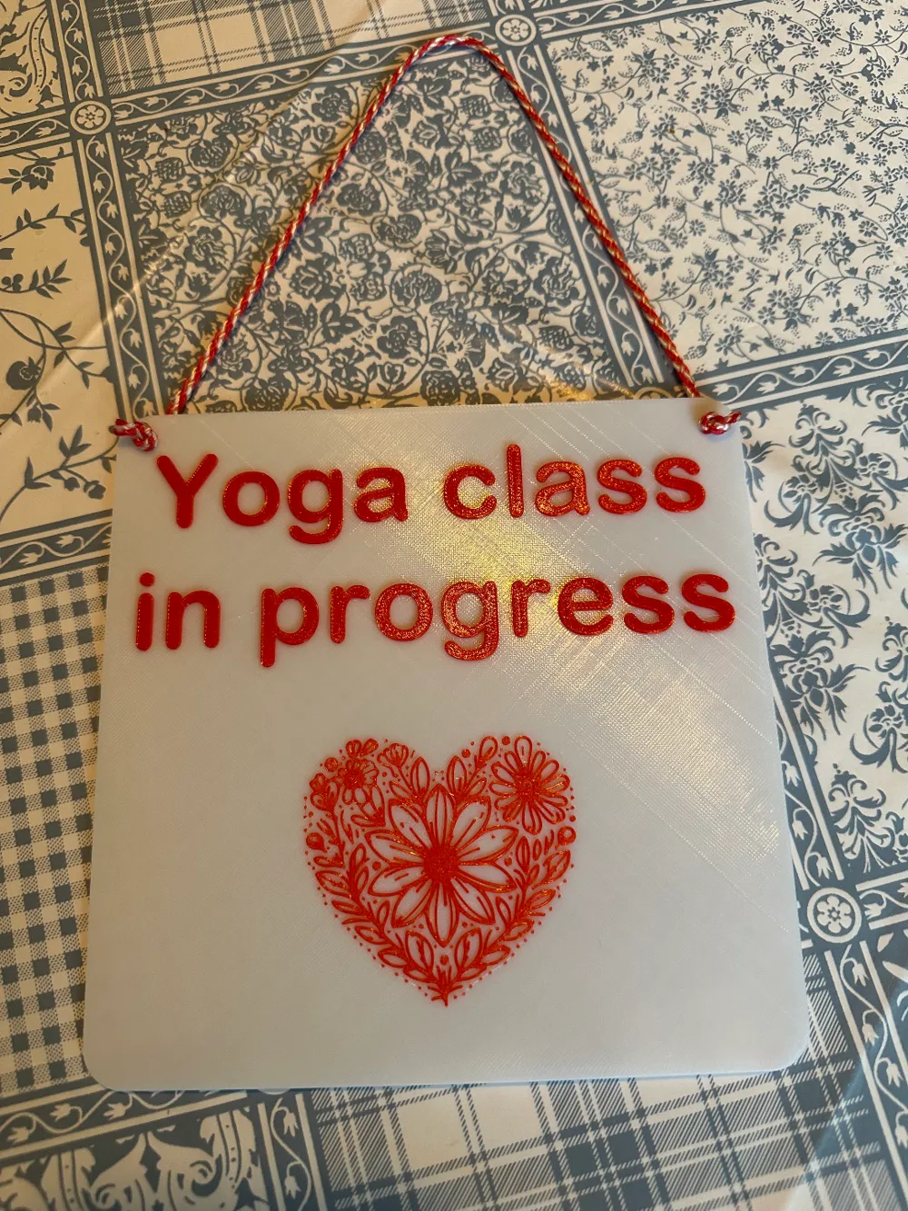 Yoga Class In Progress - Sign, photo 3 of 4 - Yoga Class In Progress - Sign Home Decor Items