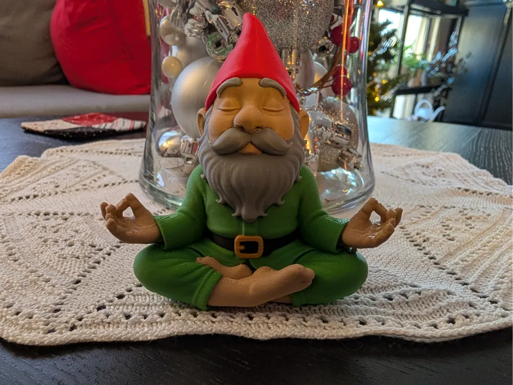 Yoga Gnome Lotus Pose, photo 3 of 4 - Yoga Gnome Lotus Pose Garden & Outdoor
