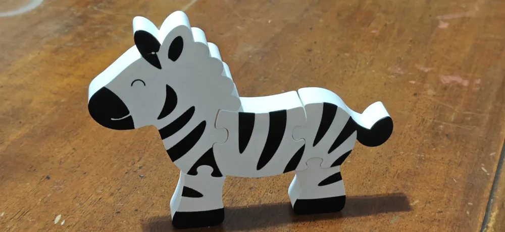 Zebra 3D Puzzle | Montessori Animal Toy |EasyPrint, photo 4 of 4 - Zebra 3D Puzzle | Montessori Animal Toy |EasyPrint Toys & Games