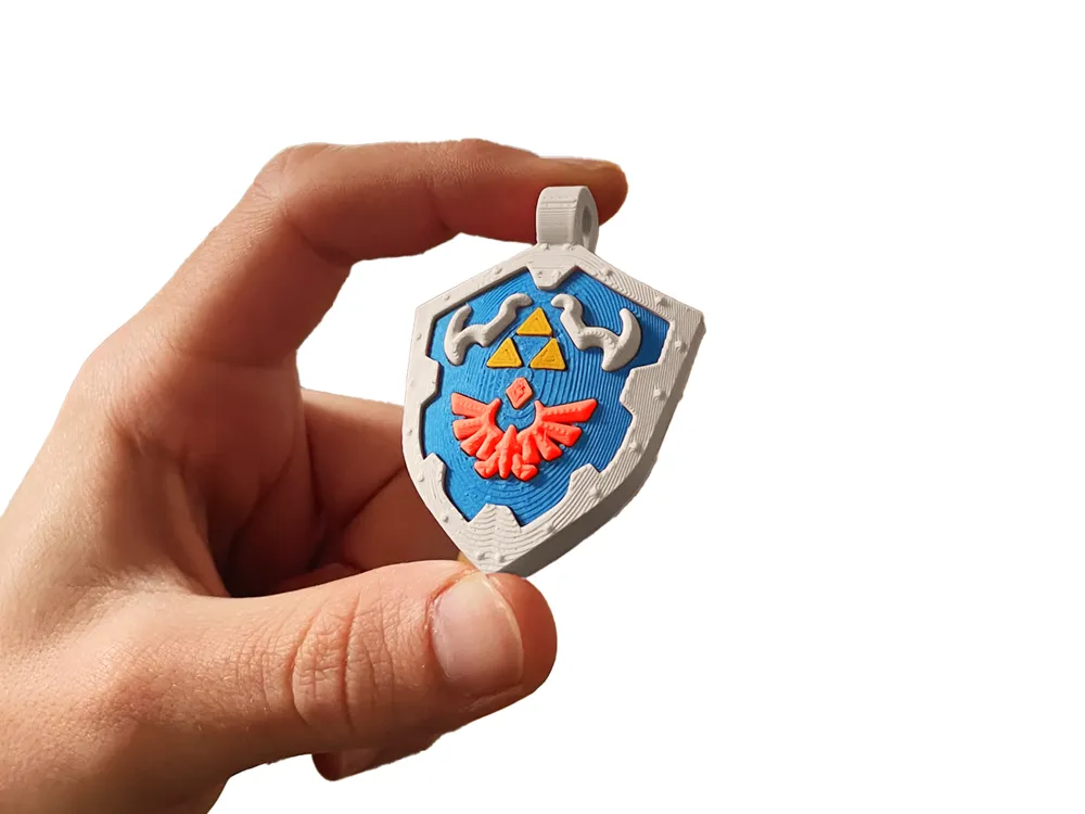 Zelda Hylian Shield Charm, photo 2 of 4 - Zelda Hylian Shield Charm Props & Cosplays