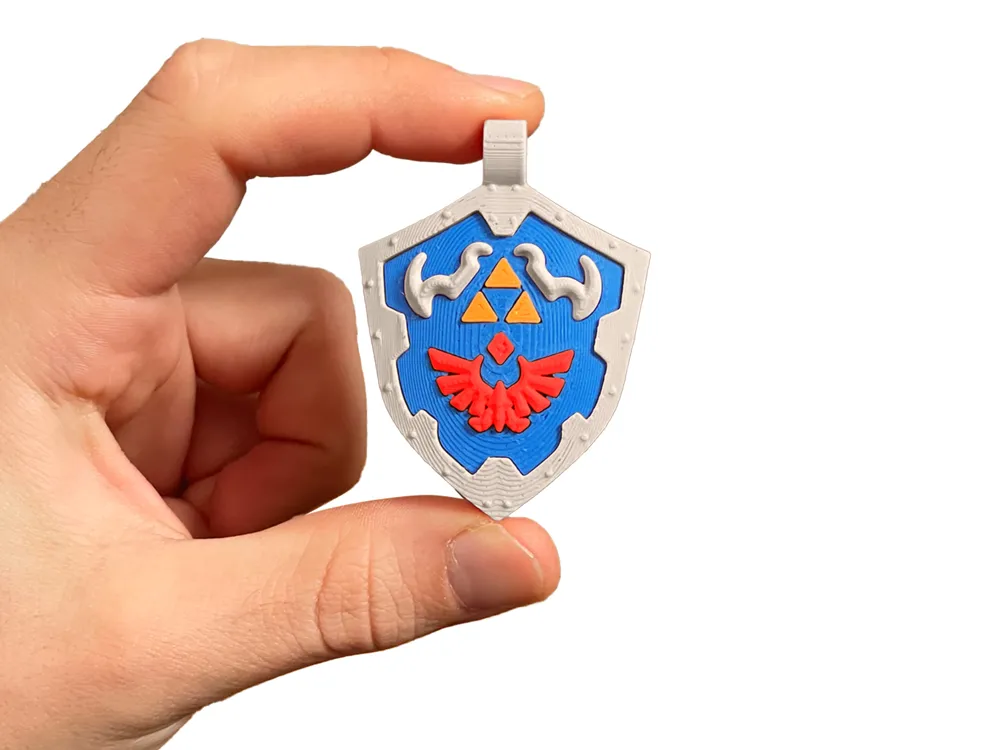 Zelda Hylian Shield Charm, photo 3 of 4 - Zelda Hylian Shield Charm Props & Cosplays
