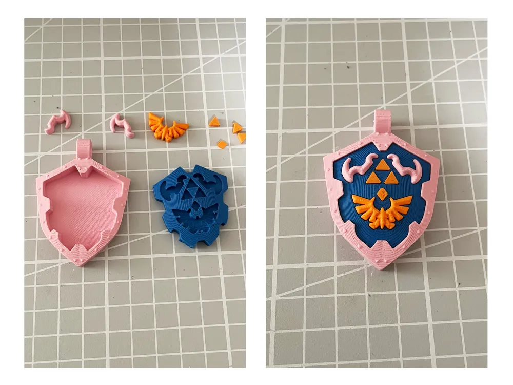 Zelda Hylian Shield Charm, photo 4 of 4 - Zelda Hylian Shield Charm Props & Cosplays