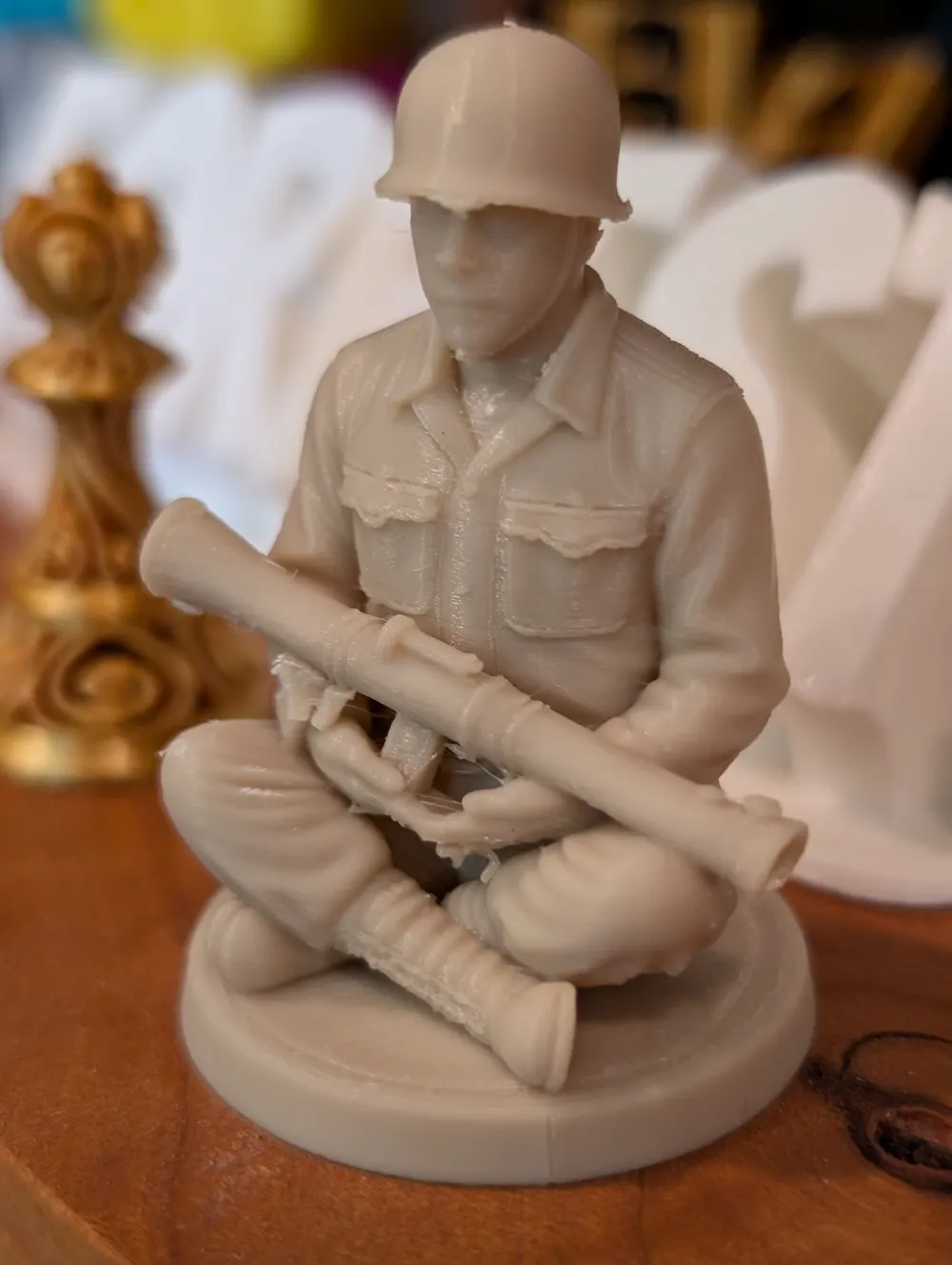 Zen Soldiers, Little Green Army Man in Lotus Pose, photo 4 of 4 - Zen Soldiers, Little Green Army Man in Lotus Pose Miniatures