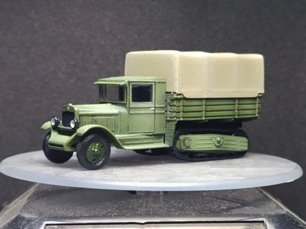 ZiS-22. USSR half-truck. 1/87 scale, photo 4 of 4 - ZiS-22. USSR half-truck. 1/87 scale Hobby & DIY