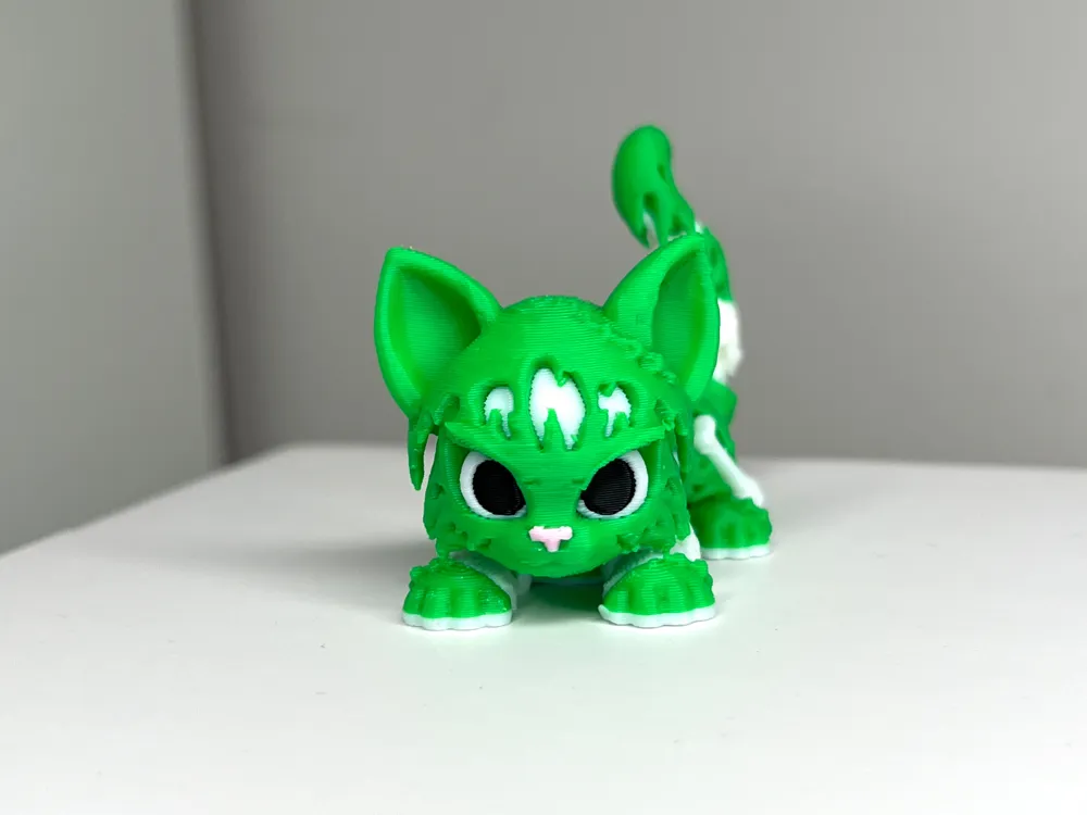 Zombie cat flexible toy halloween cat articulated, photo 3 of 4 - Zombie cat flexible toy halloween cat articulated Toys & Games