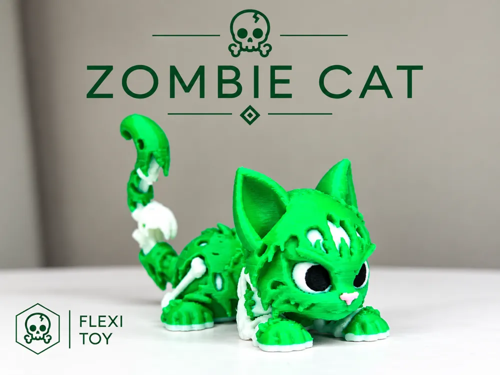 Zombie cat flexible toy halloween cat articulated - Other Toys & Games, in stock in India