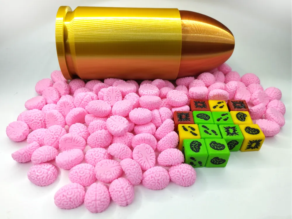 Zombies Dice Game + Bullet Container